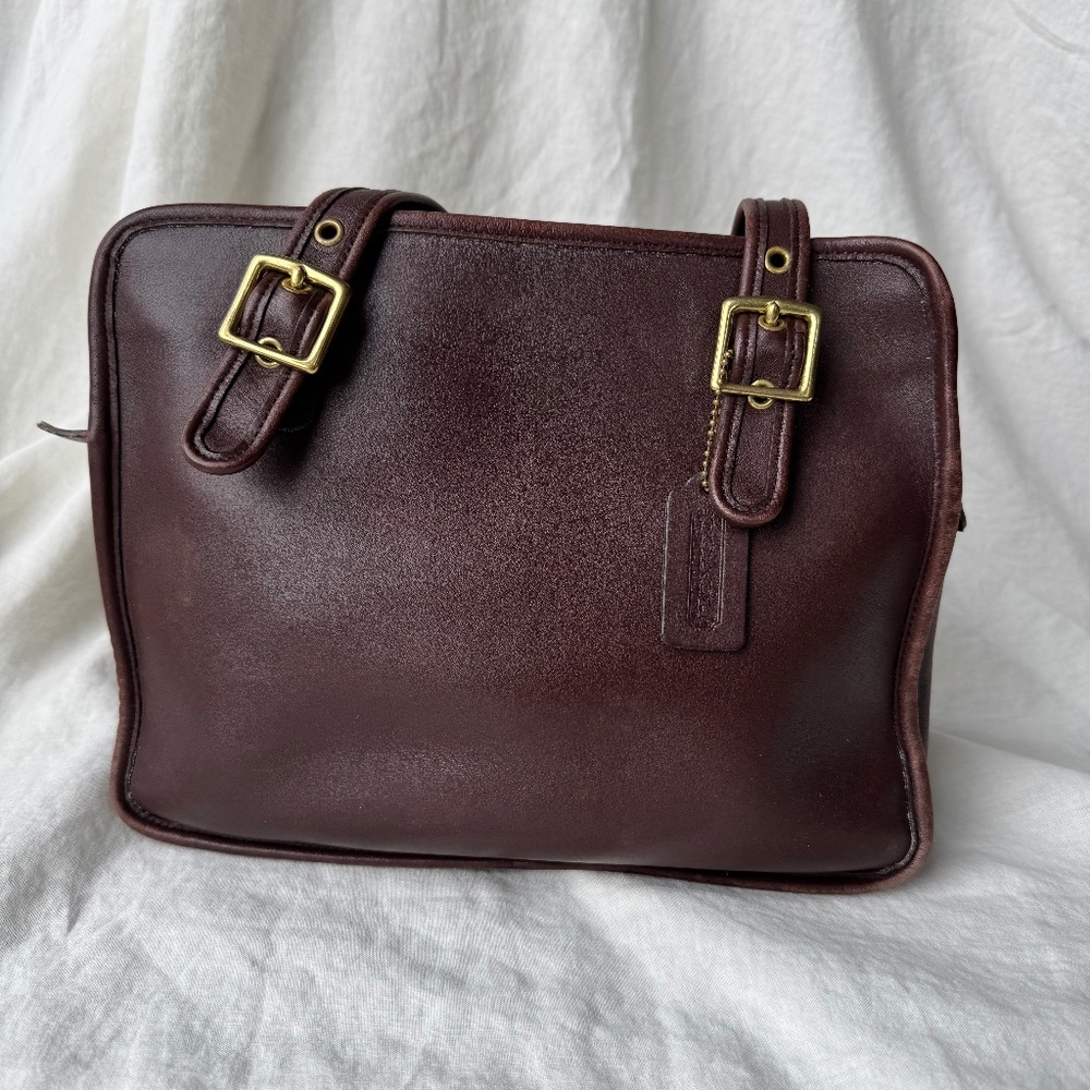 Coach Vintage Legacy Compartment Tote 9163 Brown